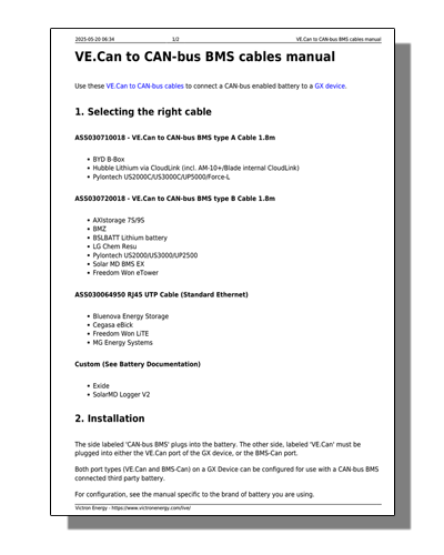 VE.Can to CAN-bus BMS cables manual Thumbnail