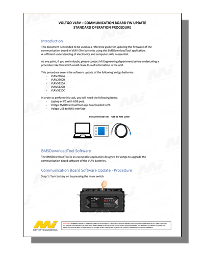 VoltGo Communication Board Firmware Update