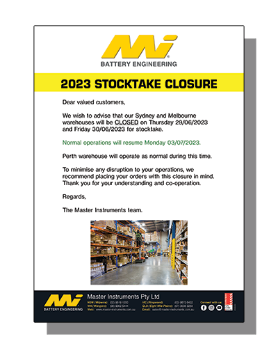 Stocktake CLosure Flyer Icon